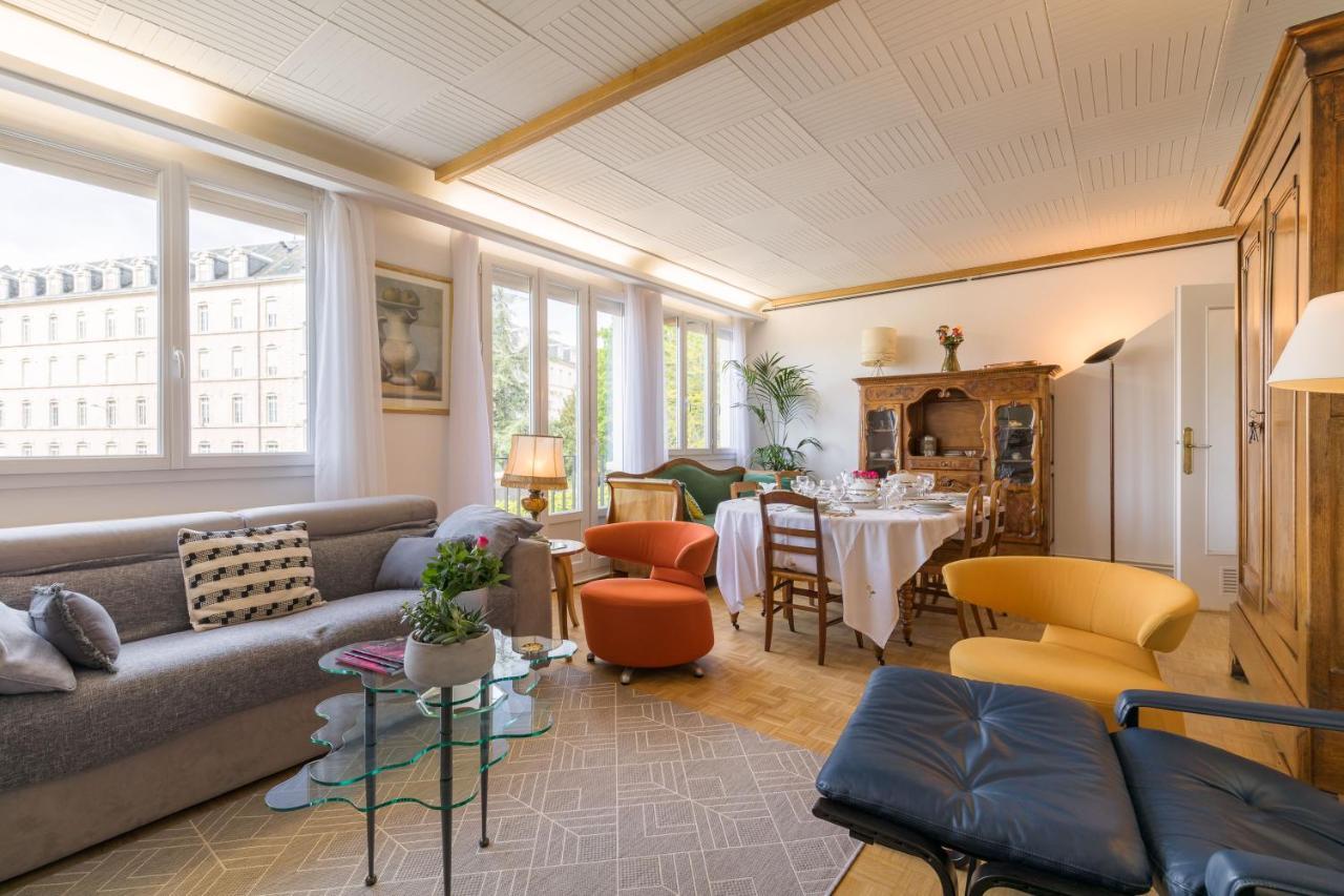 Appartement Climatise 100M2 7Mn Centre Ville Garage 5Pieces 5 Adultes Bebe Arrivee Autonome Dijon Buitenkant foto